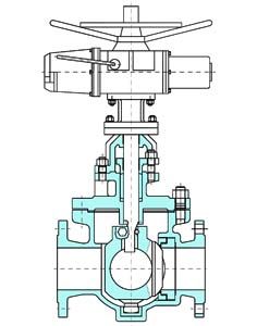 GQ947Y電動軌道球閥 (內部結構圖)