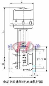 電動(dòng)高溫球閥(配381R執(zhí)行器)