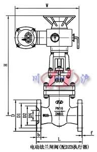 電動(dòng)法蘭閘閥(配DZB執(zhí)行器)