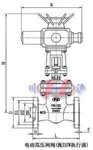 電動(dòng)高壓閘閥(配DZW執(zhí)行器)
