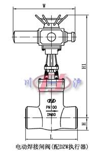 電動(dòng)焊接閘閥(配DZW執(zhí)行器)