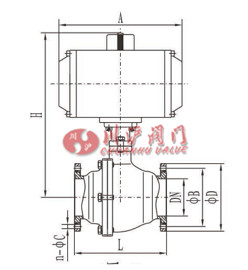 氣動(dòng)高真空球閥 (結(jié)構(gòu)圖)