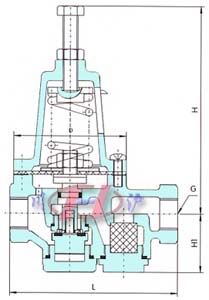 直接作用薄膜式減壓閥 (結(jié)構(gòu)圖)
