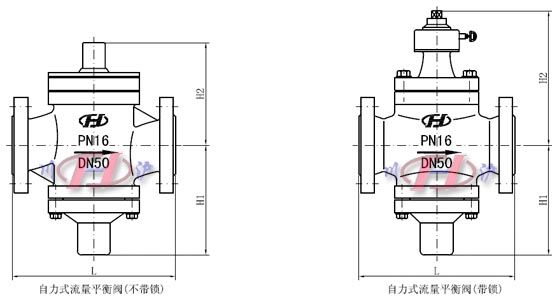 自力式流量平衡閥外形尺寸